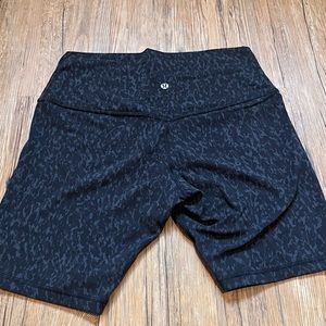 Black and grey cheetah biker shorts